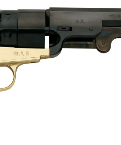 Pietta™ 1851 Confederate Navy Sheriff Black Powder Revolver Pistol - .44 Caliber 5.5" Blued Barrel Brass Frame - RNS44