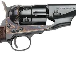 Pietta™ 1860 Snub Nose Army Revolver - 3" Barrel - Steel Frame - Blued - Fluted Cylinder - CPPSNB44MTLC