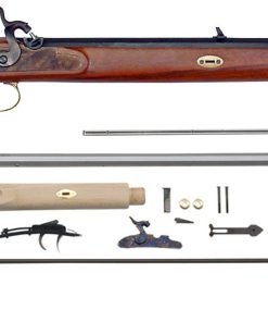 Left Hand .54 Cal Investarm™ Hawken Carbine Rifle DIY Kit - 24" Barrel & Percussion Ignition - IA4214K